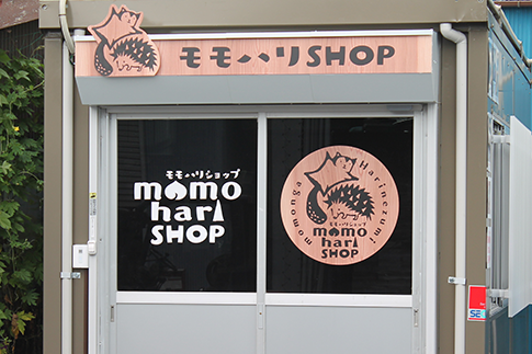 モモハリショップの外観